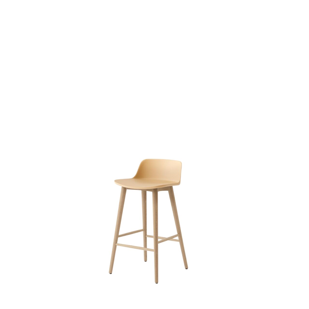 Rely HW118 Barkrakk Lav Rygg Lakkert Eik/ Beige Sand