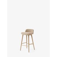 Rely HW121 Bar Stool Low Back Lacquered Oak/Karakorum 003 Duna