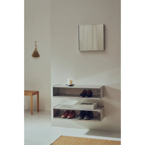 Taper Console/Scarpiera 18x75 cm Acciaio