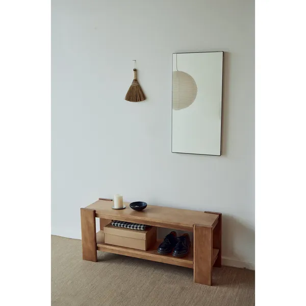 Beam Bench Deep Brown Pine