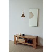 Beam Bench Deep Brown Pine