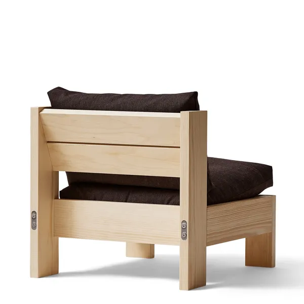 Poltrona Icon Pino/Marrone Scuro