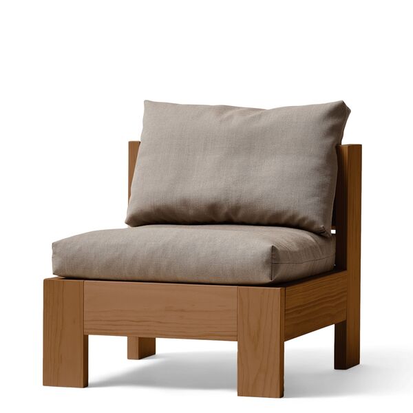 Icon Sessel, Braun Kiefer/ Beige