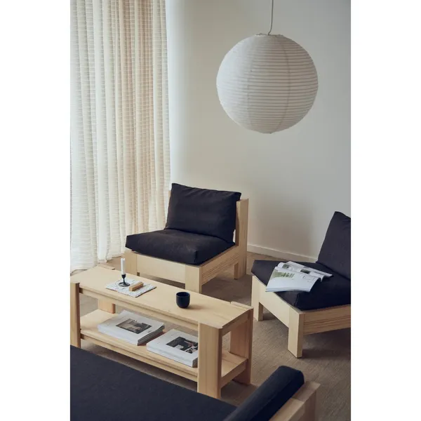 Icon Armchair Deep Brown Pine/ Beige