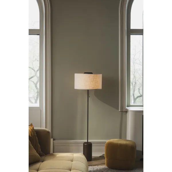 Bosco Floor Lamp Red Stained Oak