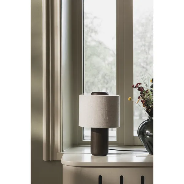 Bosco 25 Table Lamp Red Stained Oak