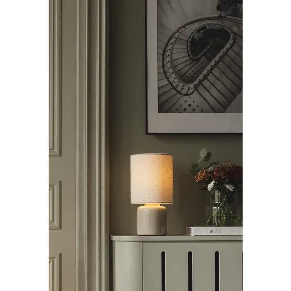 Florian 20 Table Lamp White/ Beige