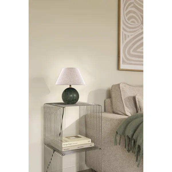 Castello 24 Table Lamp Dark Green/ Beige