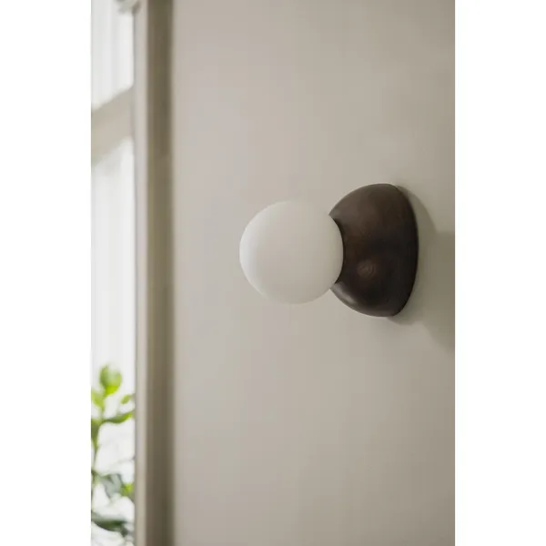Torrano 13 Wall/ Ceiling Light Red Stained Oak