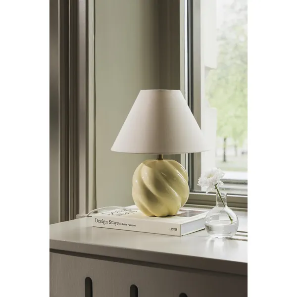 Dahlia 24 Table Lamp Butter Yellow