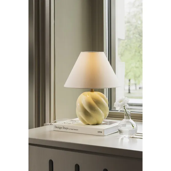 Dahlia 24 Table Lamp Butter Yellow