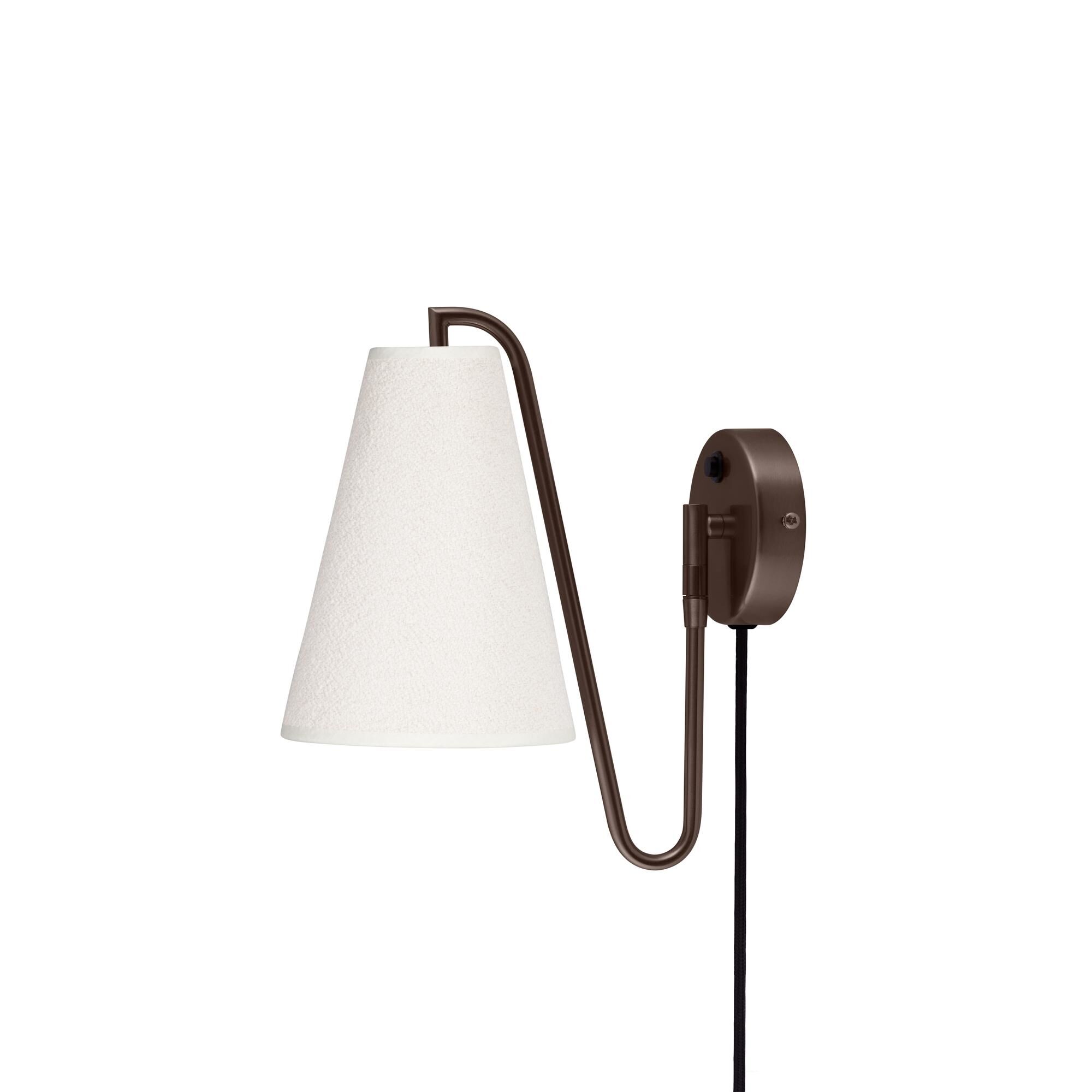 Lou V&auml;gglampa Vit/ Brons