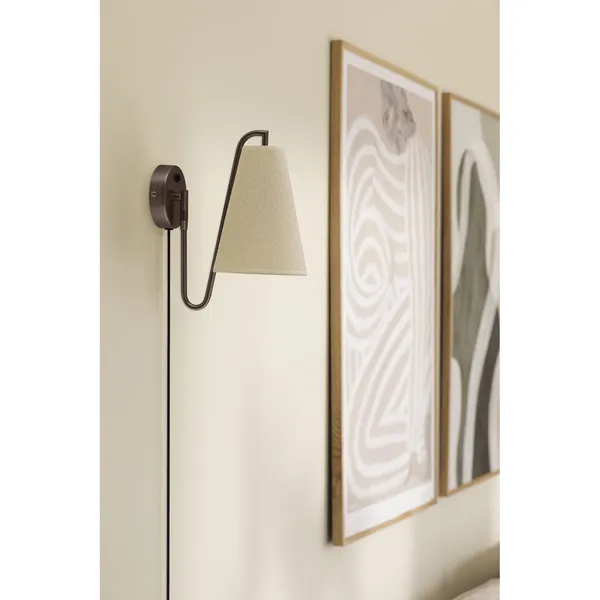 Lou Wall Lamp White/ Bronze
