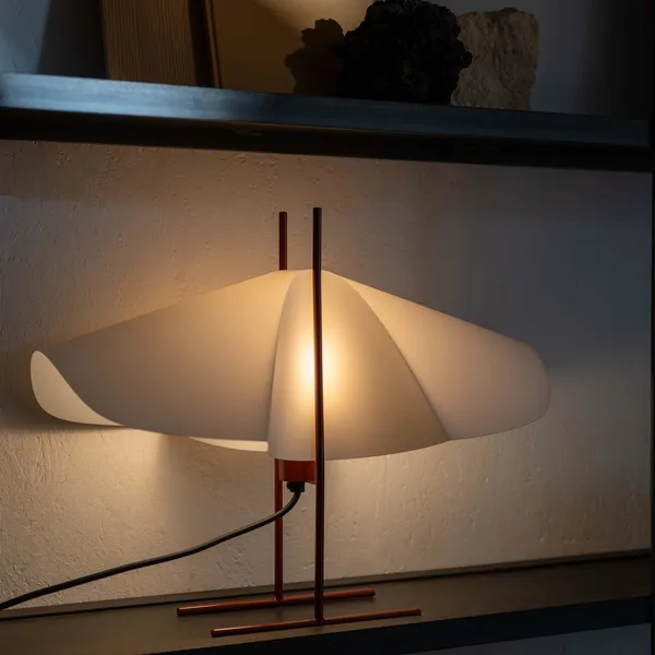 Cho Table Lamp White/ Terracotta
