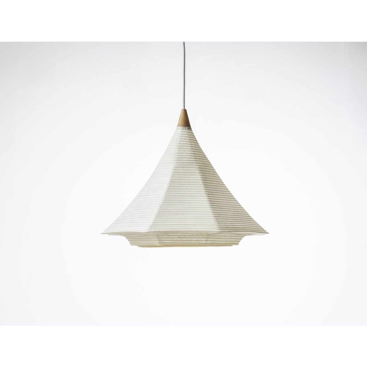 Fuji Pendant White/Oak | AndLight