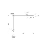 Untitled Linear Table Lamp without Base Gold 3000K