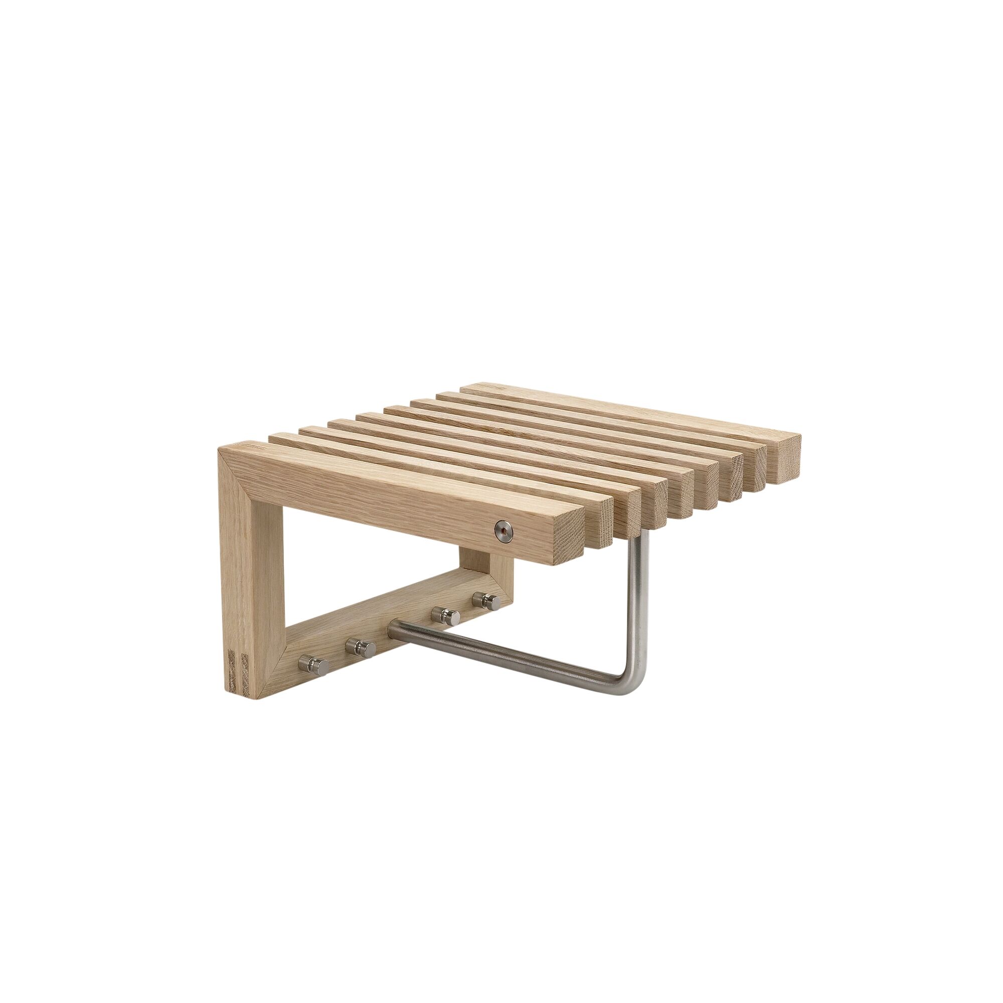Porte-manteau Skagerak Collection Cutter Mini Chêne/Acier Inoxydable
