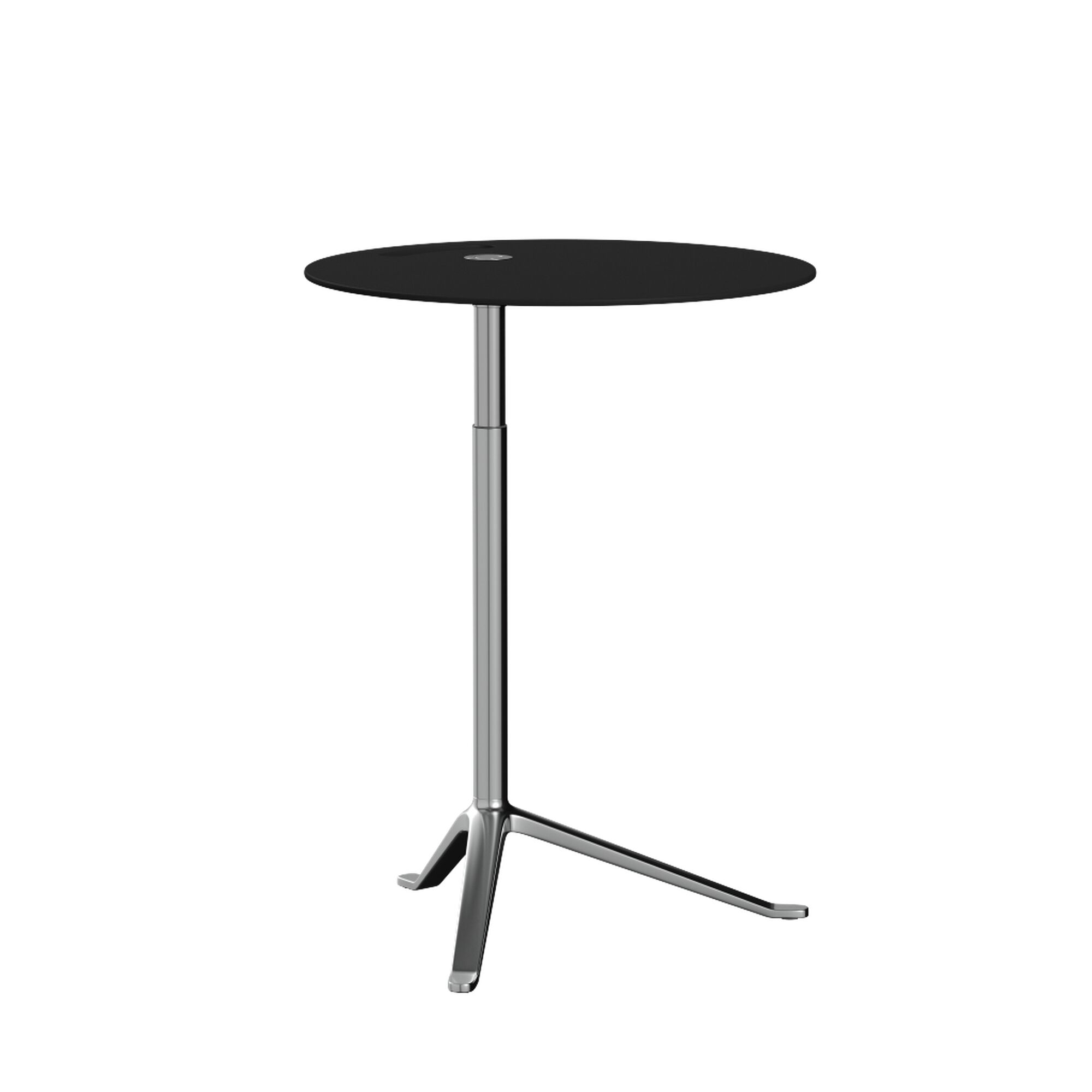 Little Friend KS11 Sidebord Justerbar Hjde Sort/Poleret Aluminium