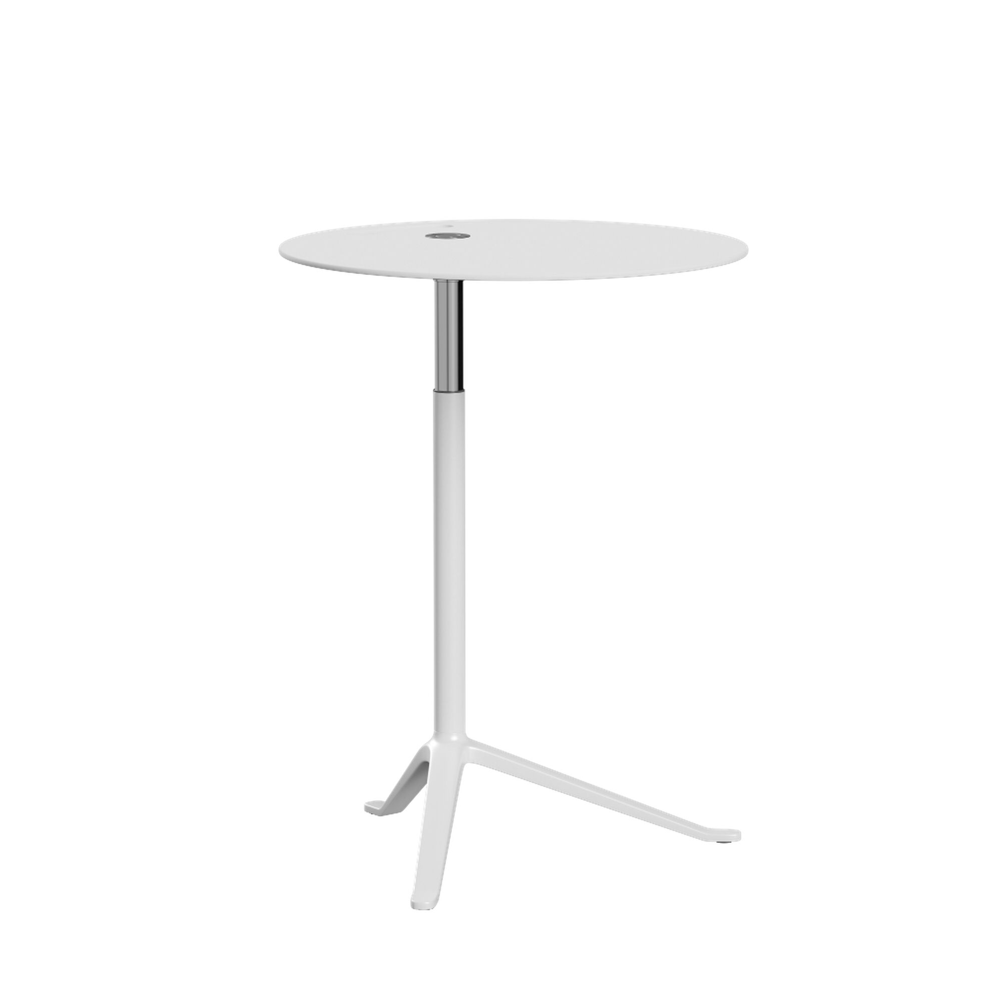 Little Friend KS11 Sidebord Justerbar Høyde Hvit/ Pulverlakkert Aluminium