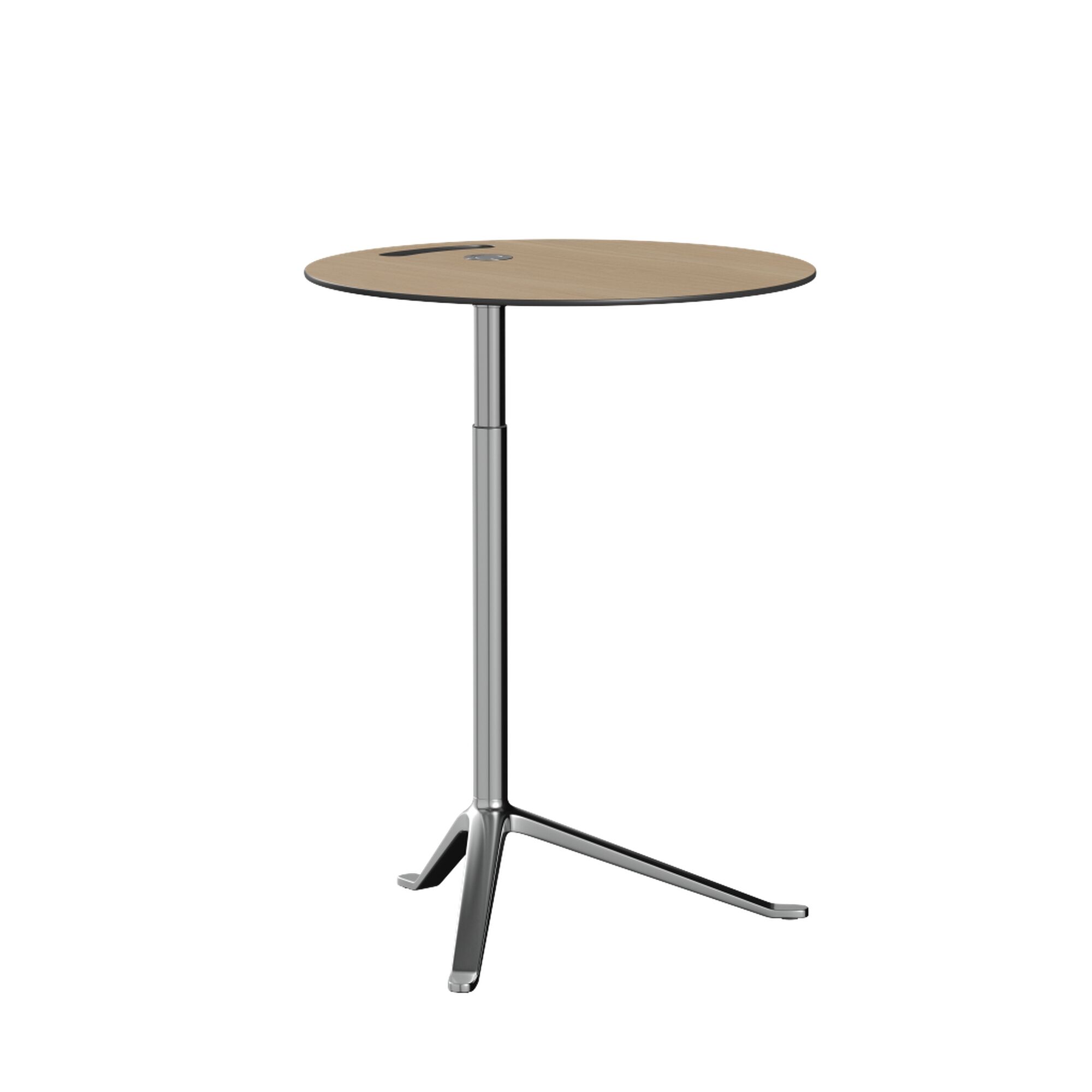 Little Friend KS11 Sidebord Justerbar Høyde Eik/polert Aluminium