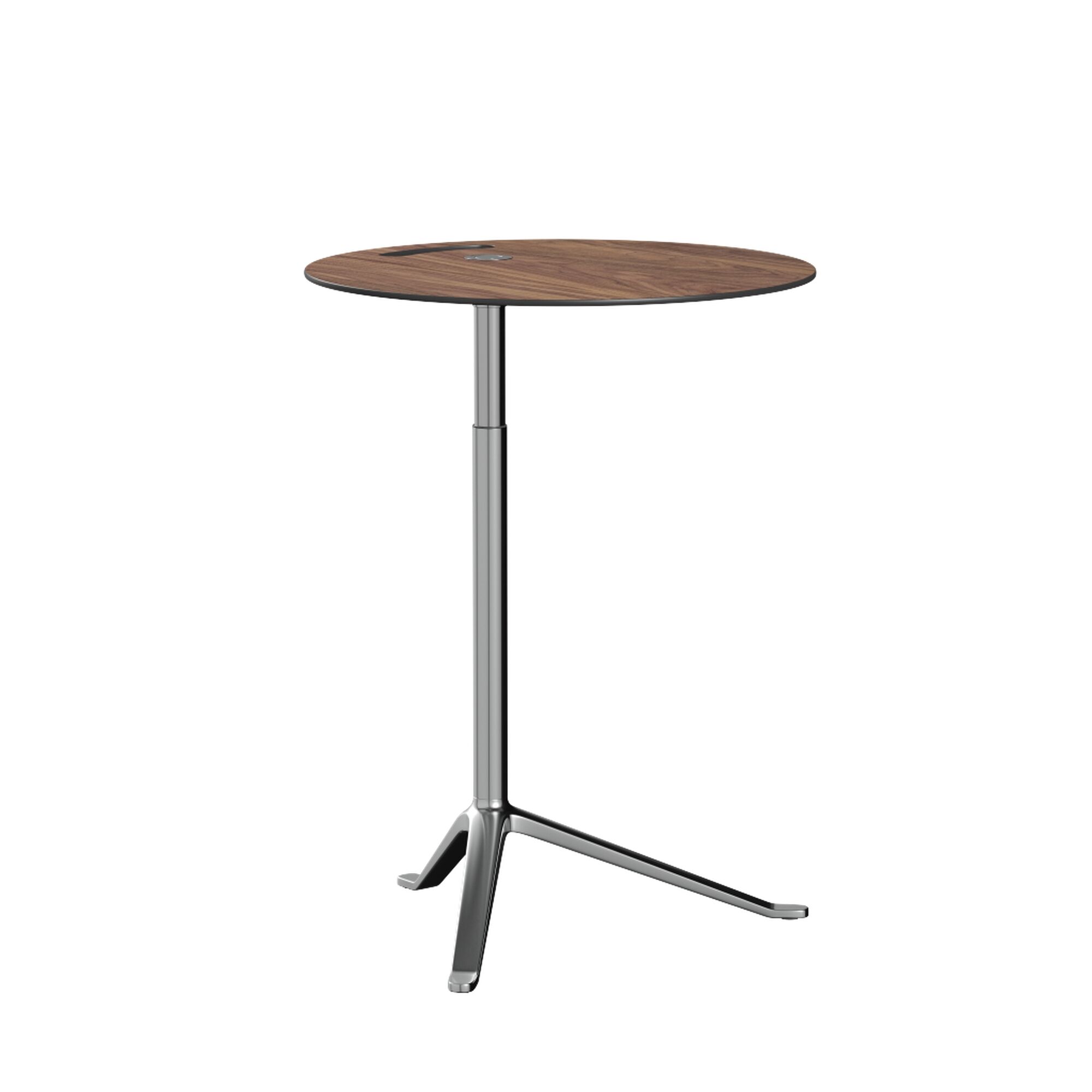 Little Friend KS11 Sidebord Justerbar Høyde Valnøtt/polert Aluminium