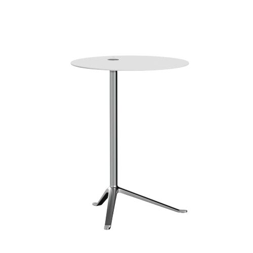 Little Friend KS12 Sidebord Hvid/Poleret Aluminium