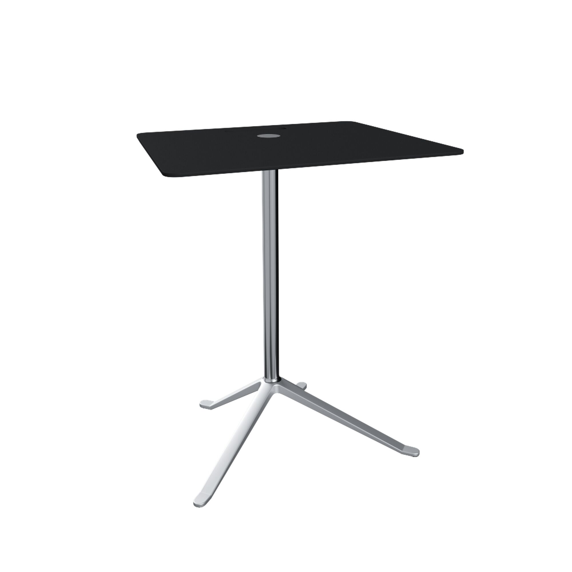 Little Friend KS13 Sidebord Justerbar Hjde Sort/Poleret Aluminium