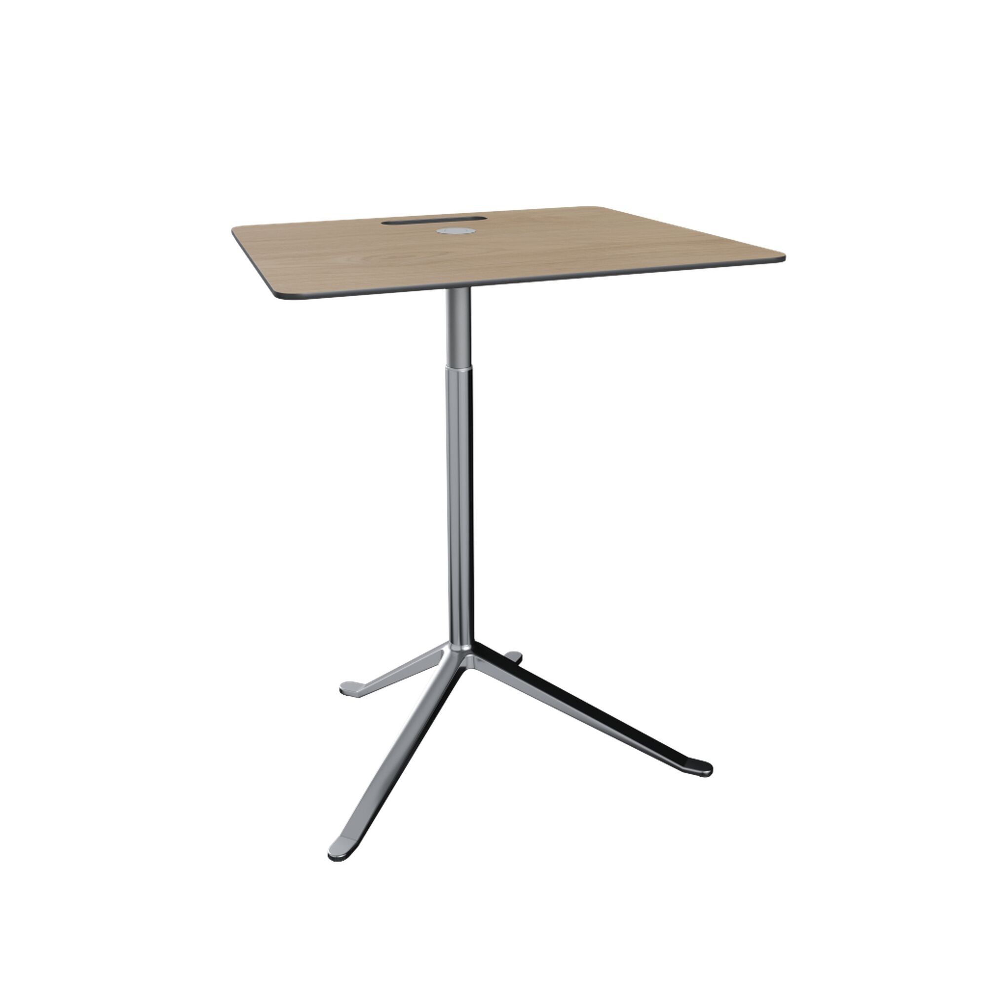 Little Friend KS13 Sidebord Justerbar Høyde Eik/polert Aluminium
