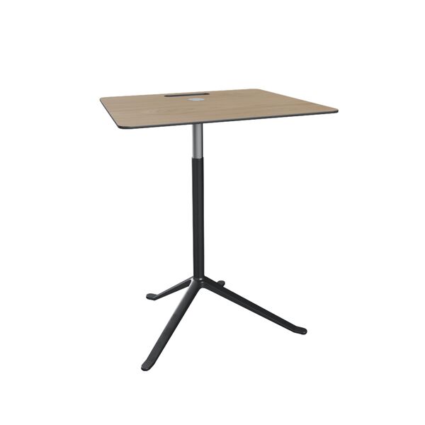 Tavolino Laterale Little Friend KS13 Regolabile in Altezza , Rovere/ Alluminio Verniciato A Polvere