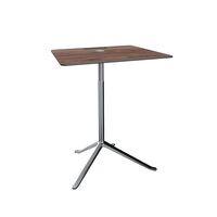 Little Friend KS13 Side Table Adjustable Height Walnut/Polished Aluminum