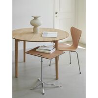 Little Friend KS13 Side Table Adjustable Height Walnut/Polished Aluminum