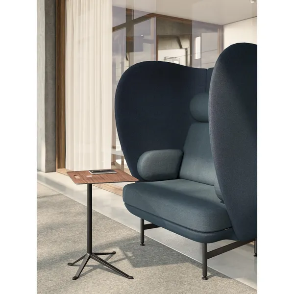 Little Friend KS14 Side Table Walnut/ Powder Coated Aluminum