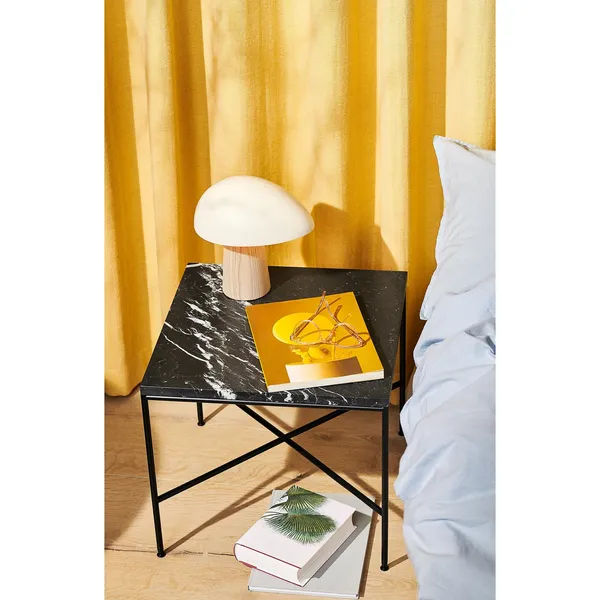 Planner Couchtisch 45x45 cm Anthrazit/ Schwarz