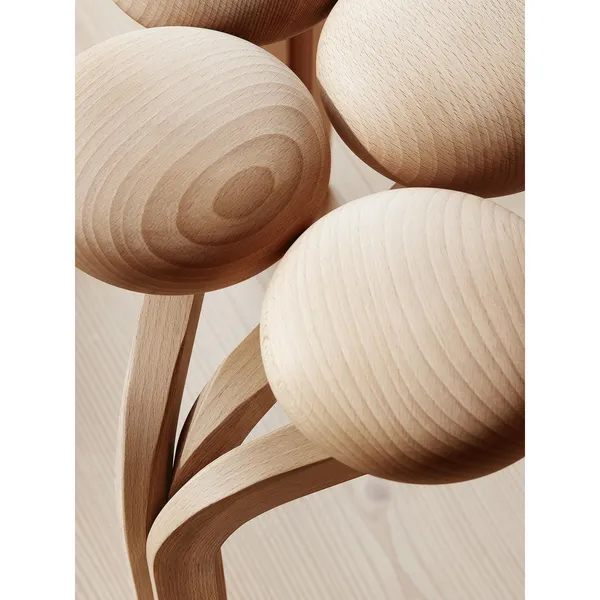 Utzon Hocker, Buche/ Messing