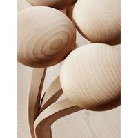 Utzon Hocker, Buche/ Messing