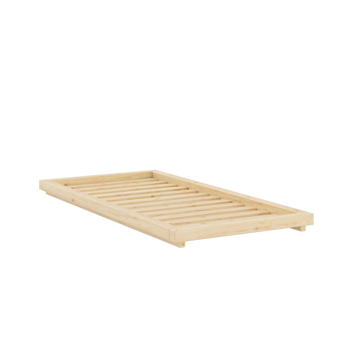Dock Bed Frame 90x200 Clear Lacquered Pine