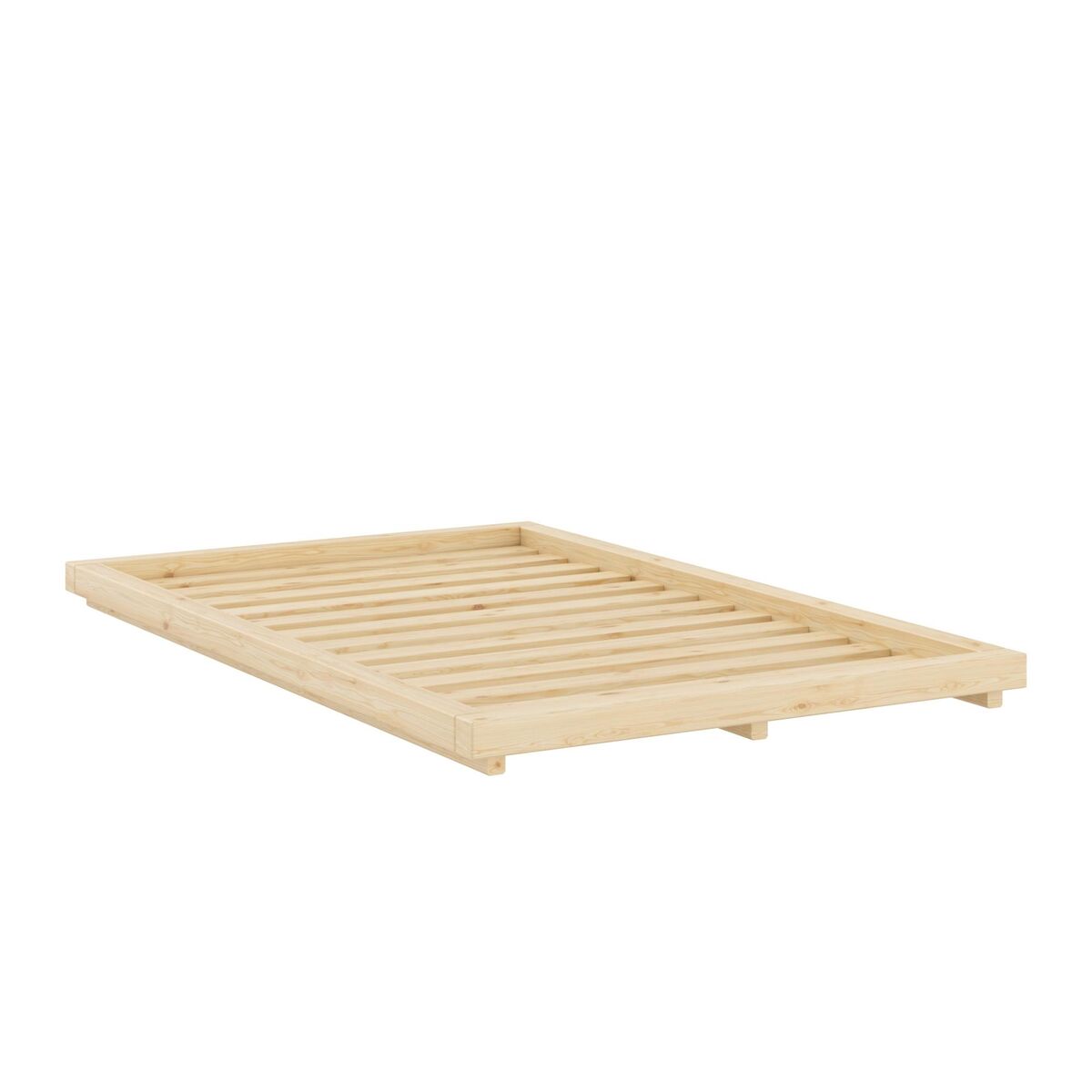 Dock Bed Frame 120x200 Clear Lacquered Pine