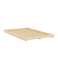 Dock Bed Frame 120x200 Clear Lacquered Pine