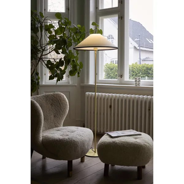 Tafta Gulvlampe Ø52 Sort/Off-White