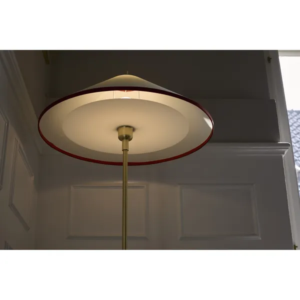 Tafta Vloerlamp Ø52 Rood/gebroken Wit