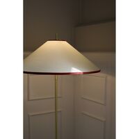 Tafta Vloerlamp Ø52 Rood/gebroken Wit
