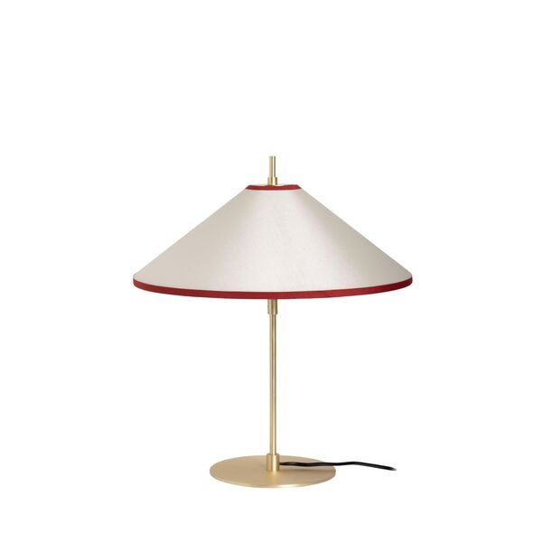 Tafta Table Lamp Red/Off-White