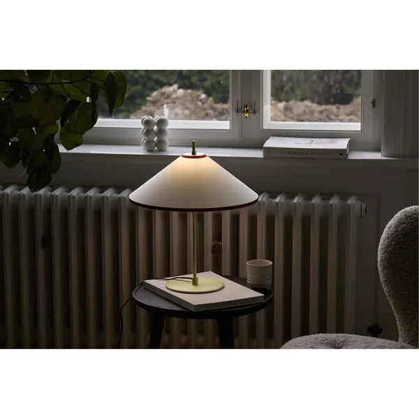 Tafta Tafellamp Rood/gebroken Wit