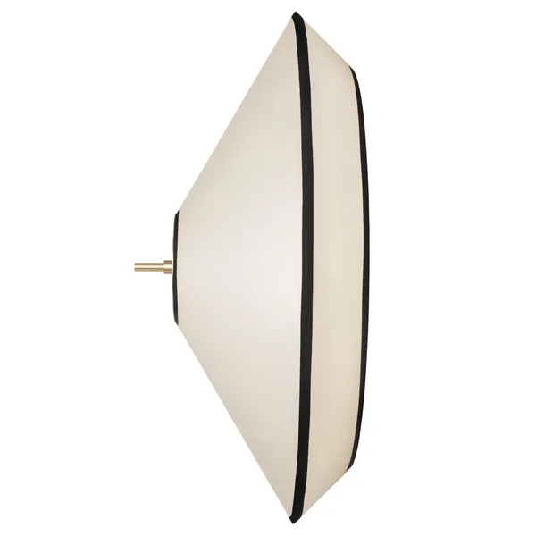 Tafta Væg/Loftlampe Ø52 Sort/Off-White