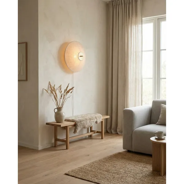 Tafta Wall/ Ceiling Light Ø52 Natural