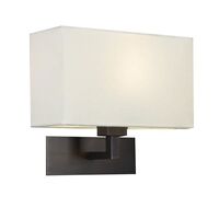 Park Lane Grande Wandlampe Bronze & Weiß