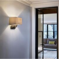 Park Lane Grande Wandlampe Bronze & Weiß