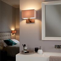 Park Lane Grande Wandlampe Bronze & Weiß