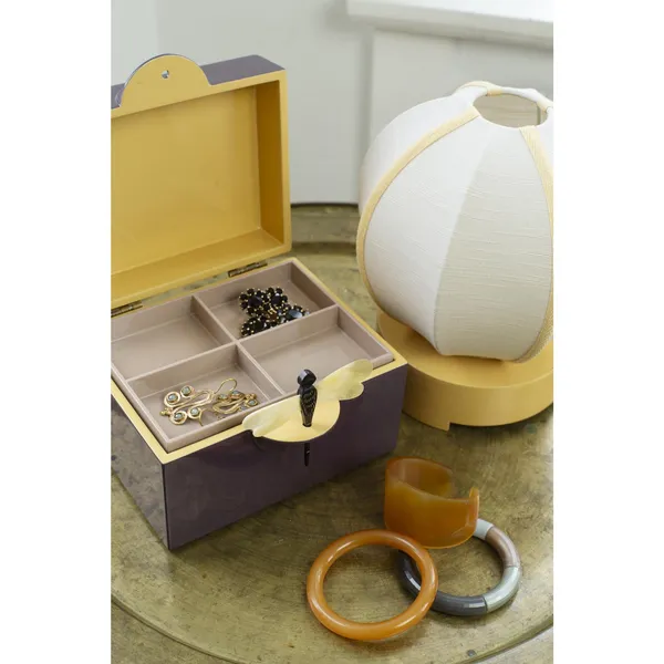 Round Table lamp Sand/Coal
