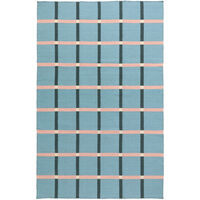 Mosaic-Teppich 200x300 cm Himmelblau/Orange/Dunkelgrau